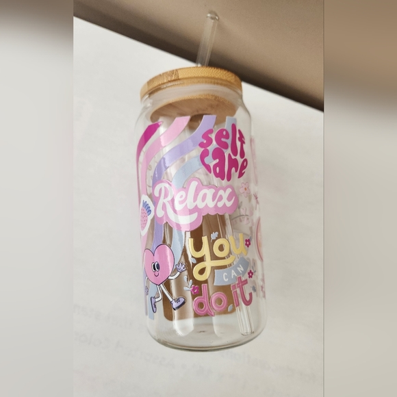 COPY - "It's Ok to Feel Your Feelings" Custom Beer Can Glass - Picture 2 of 3